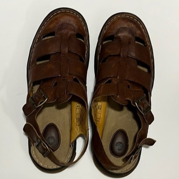 Vintage Men\'s Dr. Martens 11588 Brown Leather Closed Toe Fisherman Sandals main image 11
